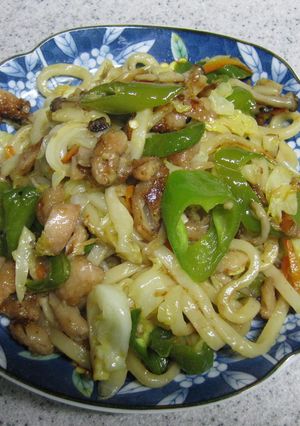 塩麹鶏皮うどん-レシピのメイン写真