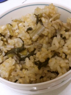 大根葉とまいたけの塩味炊き込みご飯-レシピのメイン写真