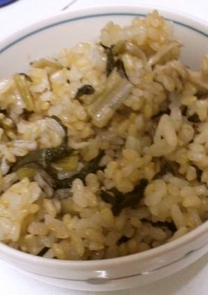 大根葉とまいたけの塩味炊き込みご飯-レシピのメイン写真