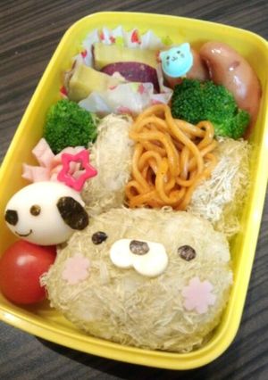キャラ☆ふわふわ☆うさぎちゃん弁当♪-レシピのメイン写真
