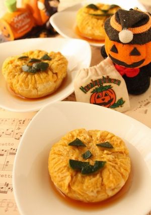 *ハロウィンに☆かぼちゃプリン2*-レシピのメイン写真