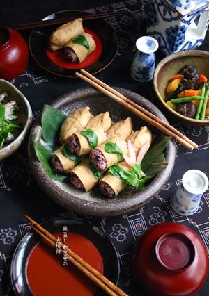 女史力ＵＰ【黒豆と新生姜のお稲荷】-レシピのメイン写真