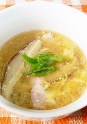椎茸とベーコンの卵スープ♪-レシピのメイン写真