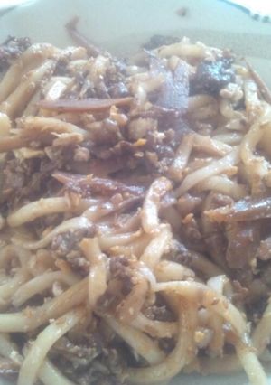 なんちゃってすき焼き風焼うどん-レシピのメイン写真