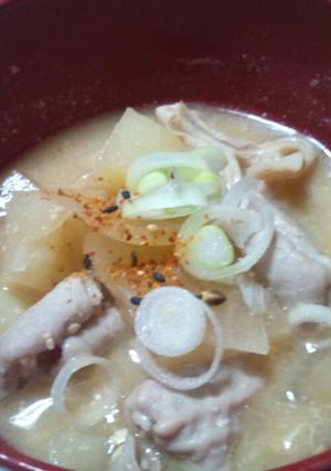中２が作るモツ煮**+♭-レシピのメイン写真