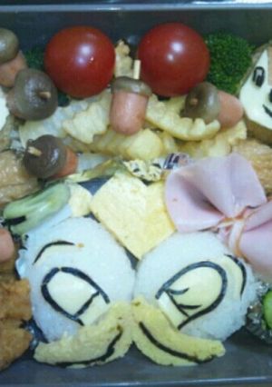 チプデとドナデジのディズニーキャラ弁当-レシピのメイン写真