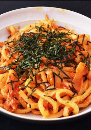 すぐに出来ちゃう♡明太子キムチ焼きうどん-レシピのメイン写真