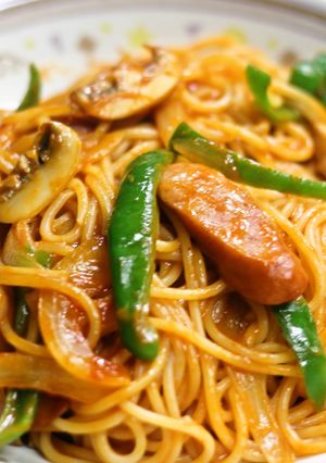 昔ながらのナポリタンスパゲティ♪-レシピのメイン写真