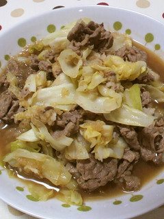 ☆牛肉とキャベツのおろしポン酢炒め☆-レシピのメイン写真