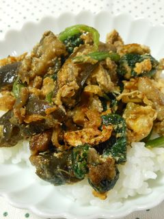 簡単みそ炒め豚バラ丼-レシピのメイン写真