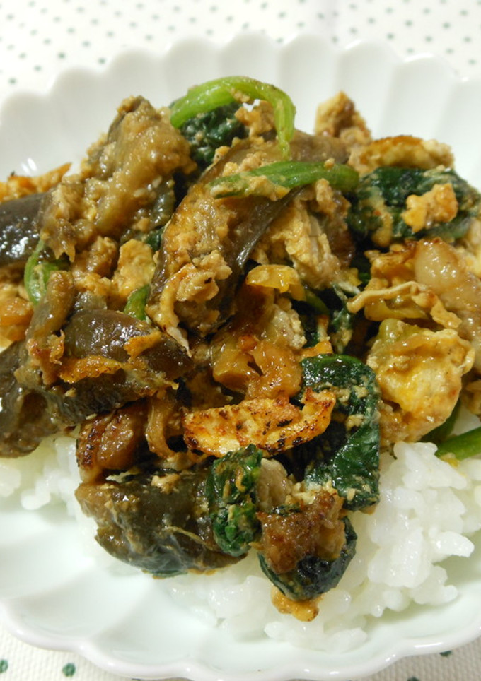 簡単みそ炒め豚バラ丼-レシピのメイン写真
