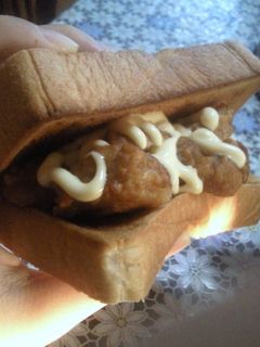 がっつり!朝食唐揚げサンド-レシピのメイン写真