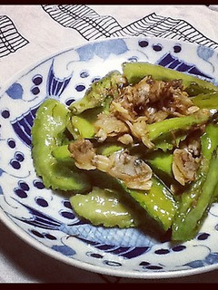 四角豆と浅蜊のXO醤炒め-レシピのメイン写真