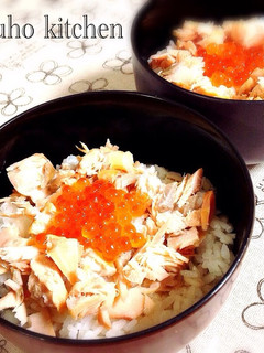 ぷちぷち♪いくらと鮭の親子丼-レシピのメイン写真
