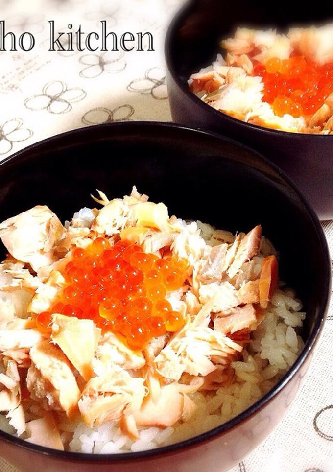 ぷちぷち♪いくらと鮭の親子丼-レシピのメイン写真