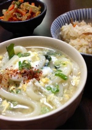 簡単♫ミニ卵うどん♫-レシピのメイン写真