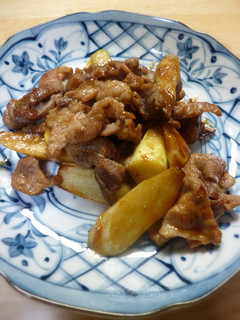 まこもたけと豚肉の焼き肉のたれ味炒めもの-レシピのメイン写真
