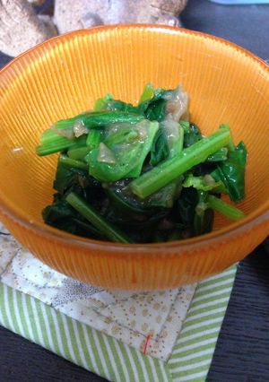 ほうれん草　梅とろろ和え-レシピのメイン写真