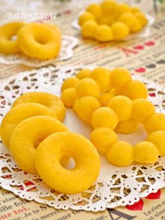 スイートポテトのもちもち焼きドーナツ✿-レシピのメイン写真
