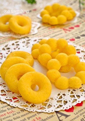スイートポテトのもちもち焼きドーナツ✿-レシピのメイン写真