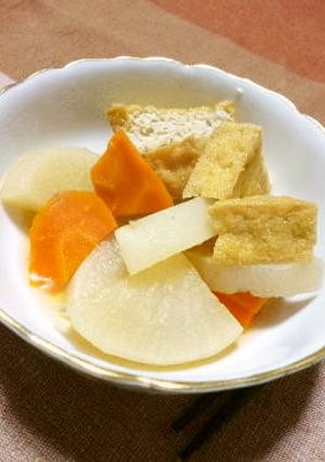 圧力鍋で☆　大根・人参・厚揚げの煮物-レシピのメイン写真