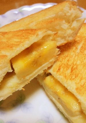 バナナホットサンド-レシピのメイン写真