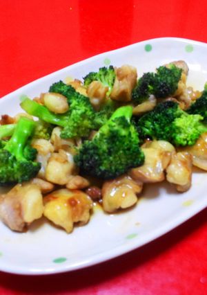 鶏もも軟骨とブロッコリーの炒めもの☆-レシピのメイン写真