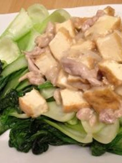 厚揚げと鶏肉のあんかけ 青梗菜-レシピのメイン写真