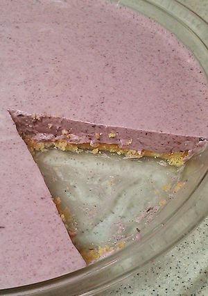 ブルーベリージャムdeレアチーズケーキ♪-レシピのメイン写真