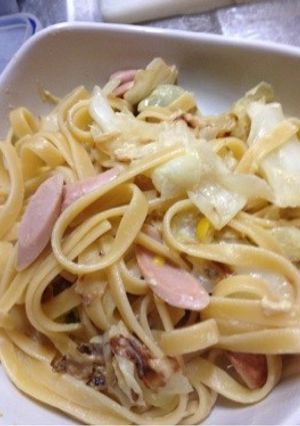 豆乳とキャベツの簡単パスタ-レシピのメイン写真