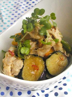 ぶたしゃぶと揚げ野菜の韓国風マリネ-レシピのメイン写真