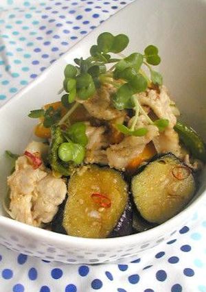 ぶたしゃぶと揚げ野菜の韓国風マリネ-レシピのメイン写真