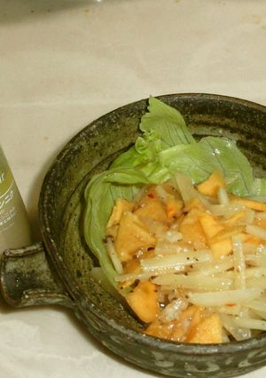 健康野菜ヤーコンと柿の3種サラダ-レシピのメイン写真