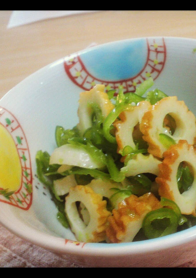 ピーマンとちくわの胡麻油和え-レシピのメイン写真