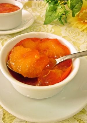 完熟柿（ずくし柿)の食べ方-レシピのメイン写真