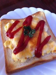 朝ごはん*エッグチーズトースト♡-レシピのメイン写真