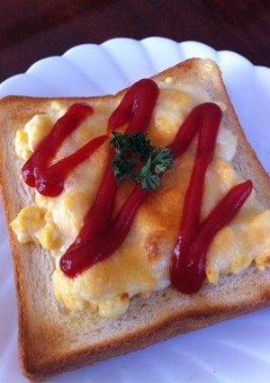 朝ごはん＊エッグチーズトースト♡-レシピのメイン写真