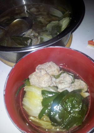 ﾗｰﾒﾝｽｰﾌﾟでﾓﾂ鍋-レシピのメイン写真
