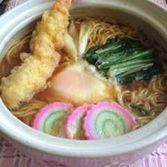 รูปของ ❀即席麺であったか鍋焼きうどん風❀