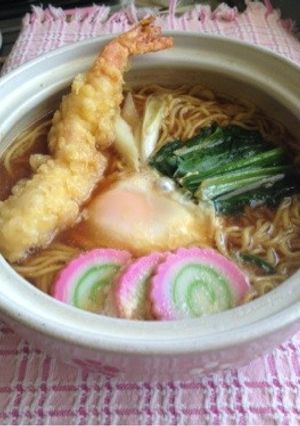❀即席麺であったか鍋焼きうどん風❀-レシピのメイン写真