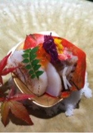 旬の魚介ときのこの霙酢和え-レシピのメイン写真