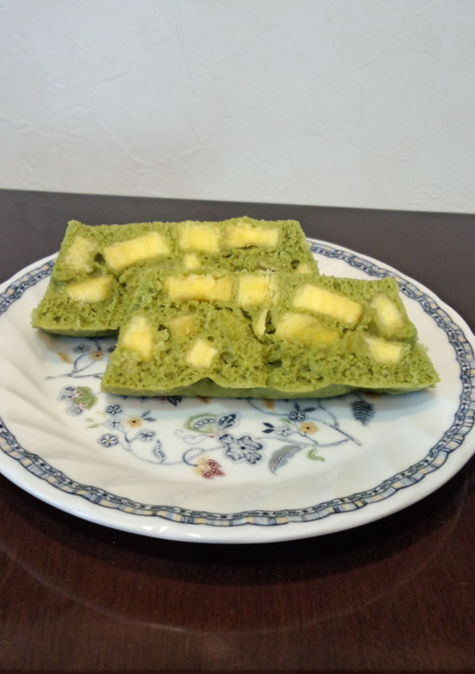 さつまいもと抹茶の蒸しパン-レシピのメイン写真