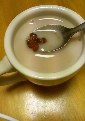小豆で豆乳ほっこりタイムに-レシピのメイン写真