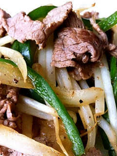 村上食堂●幻の!牛肉と野菜のビール炒め-レシピのメイン写真