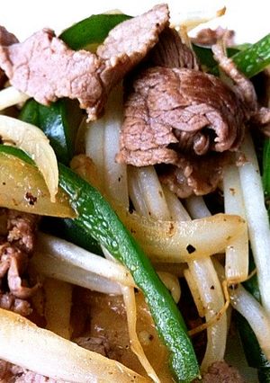 村上食堂●幻の！牛肉と野菜のビール炒め-レシピのメイン写真