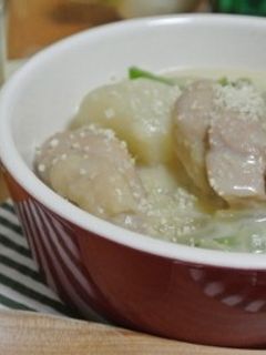 カンタン カブと鶏肉のクリーム煮-レシピのメイン写真