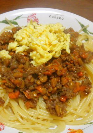 納豆スパゲティ-レシピのメイン写真