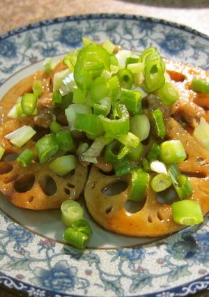 れんこんのきんぴら・納豆のせ-レシピのメイン写真