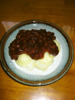 簡単✿芋餅のあんこがけ-レシピのメイン写真