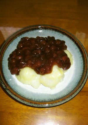 簡単✿芋餅のあんこがけ-レシピのメイン写真